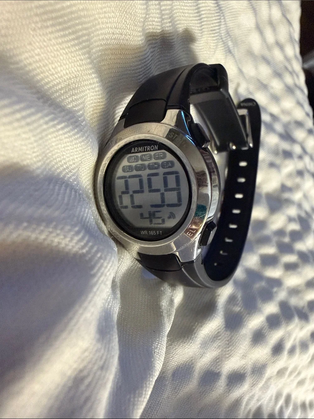 Armitron Black and Silver Digital Sport Watch Watch works